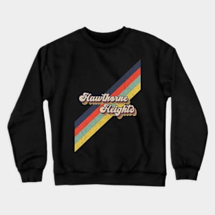 retro vintage color Hawthorne Heights Crewneck Sweatshirt